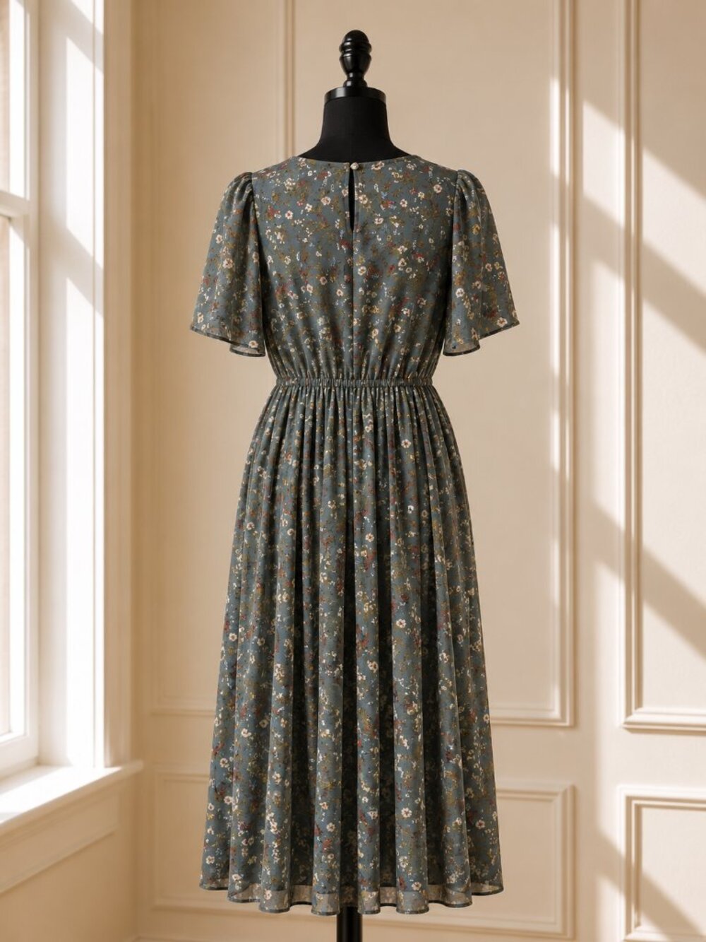 Baltic Born Belfast Pleated Floral Midi Dress Size M - Picture 5 of 9